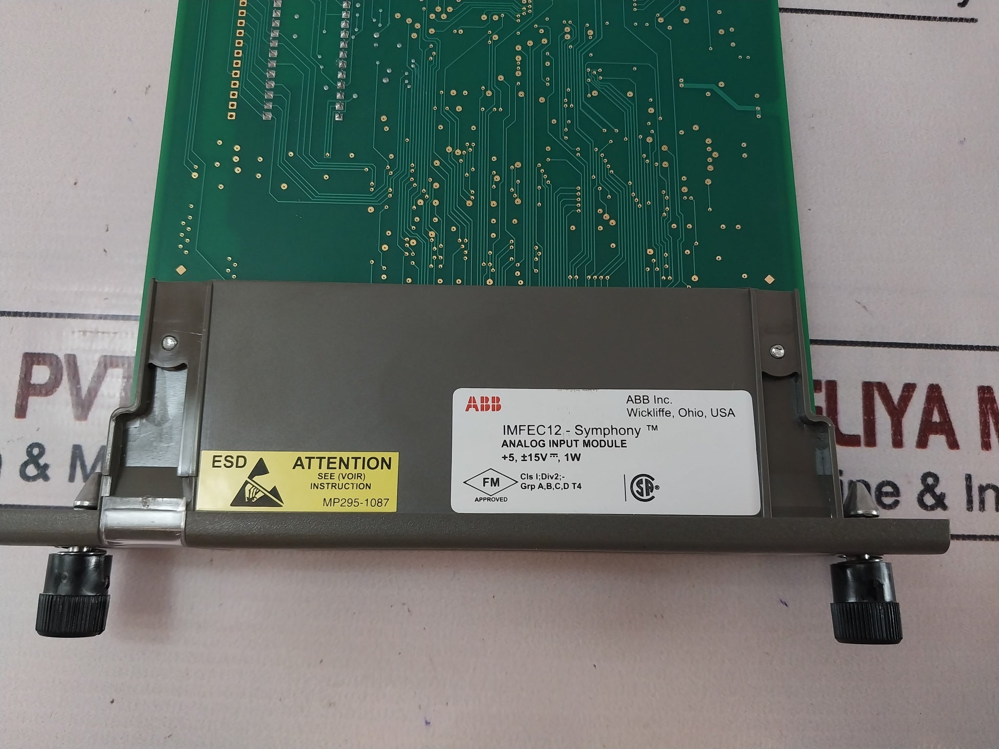 Abb Imfec12 Symphony Analog Input Module Rev D