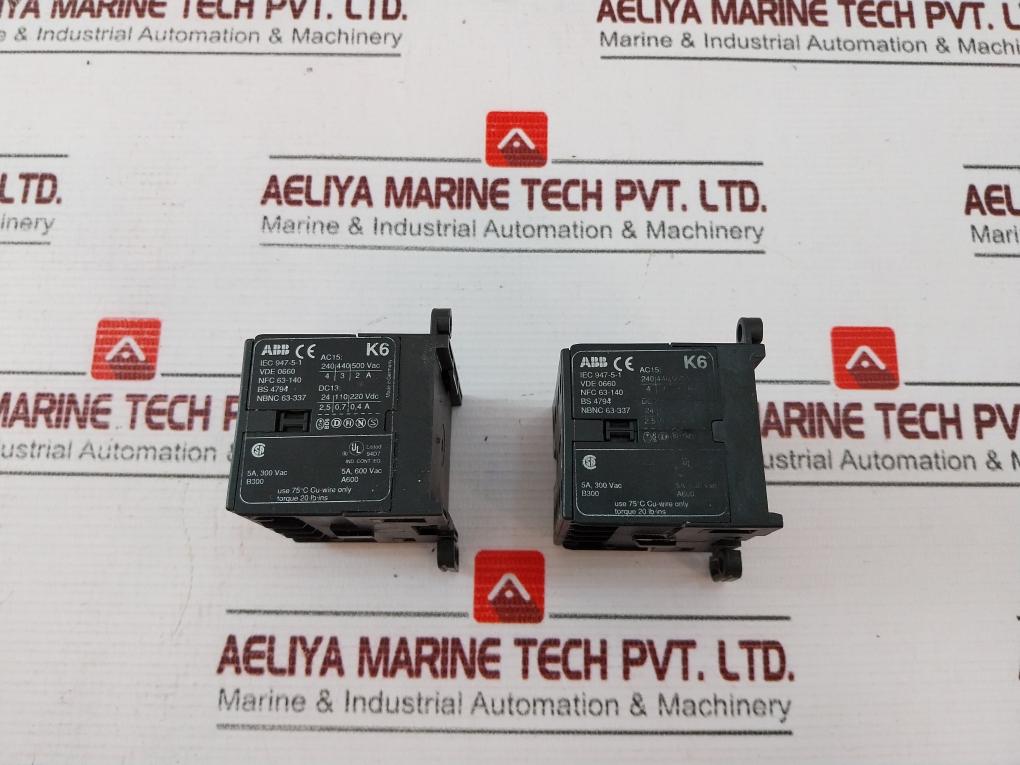 Abb K6-22Z Contactor Relay 24V 40-60Hz A600