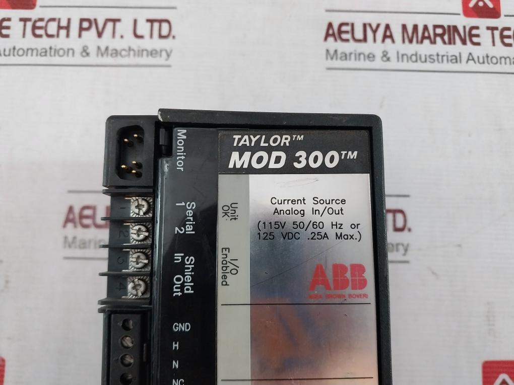 Abb Mod 300 Current Source Analog I/O Module 0.25A 50Ma Pt 6231Bp10910