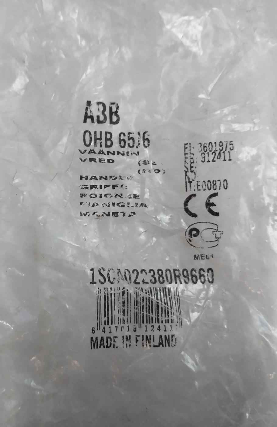 Abb Ohb 65J6 Pistol Handle For Power Circuit Breaker 1Scc390022M0016