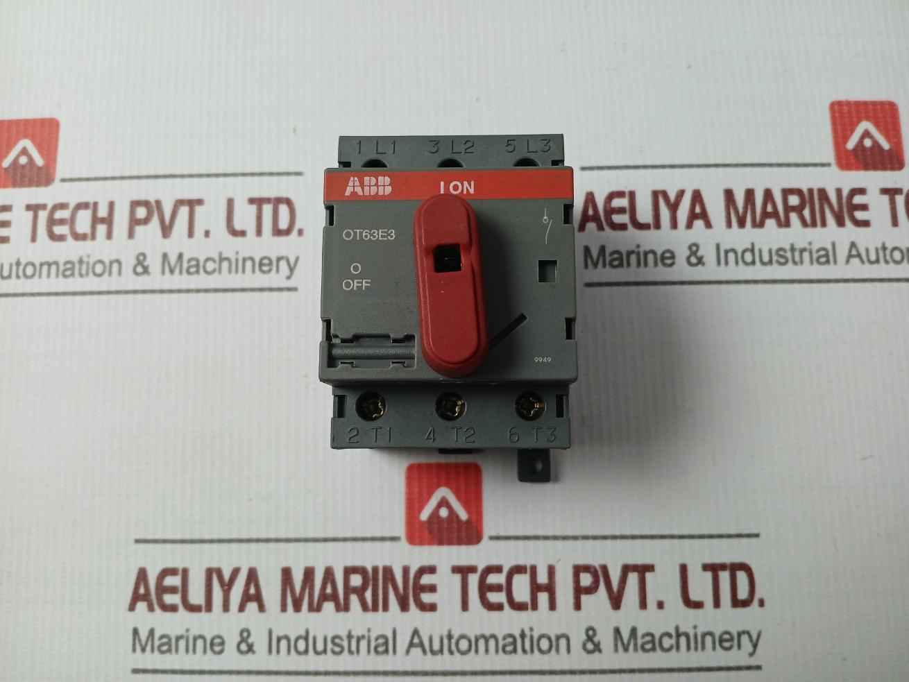 Abb Ot63E3 Load Break Switch 600 Vac 80A 50-60Hz 1Sca022352R7090