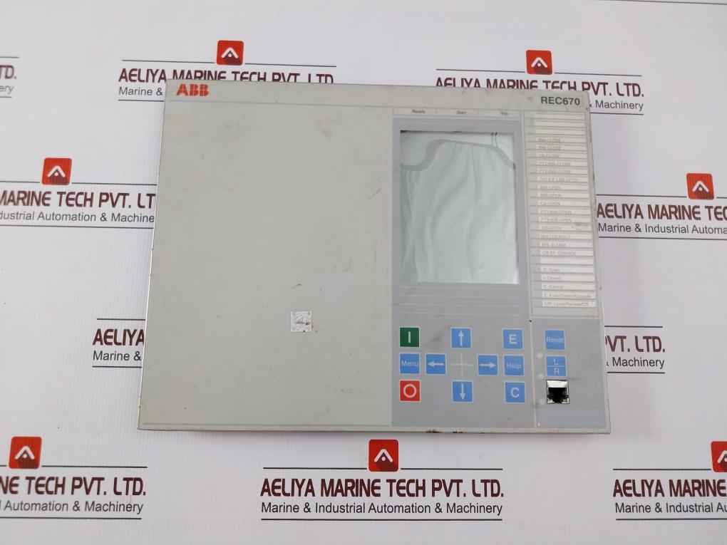 Abb Rec670 Bay Control Unit A0215213 1Mrk000008-nb (Front Panel Only)
