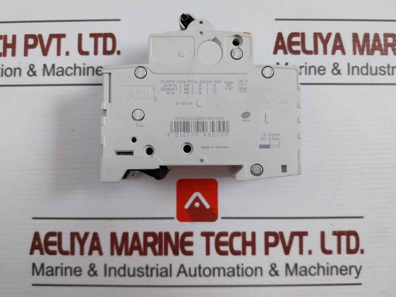 Abb S 202 C10 Miniature Circuit Breaker 277/480Vac 50/60Hz