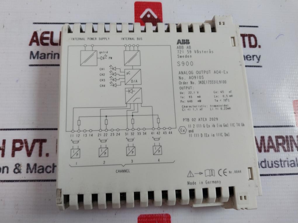 Abb S900,Ci920As,Ai910S,Ao910S,Ip920,Dx910S,Do910S Terminal Unit Tu921S