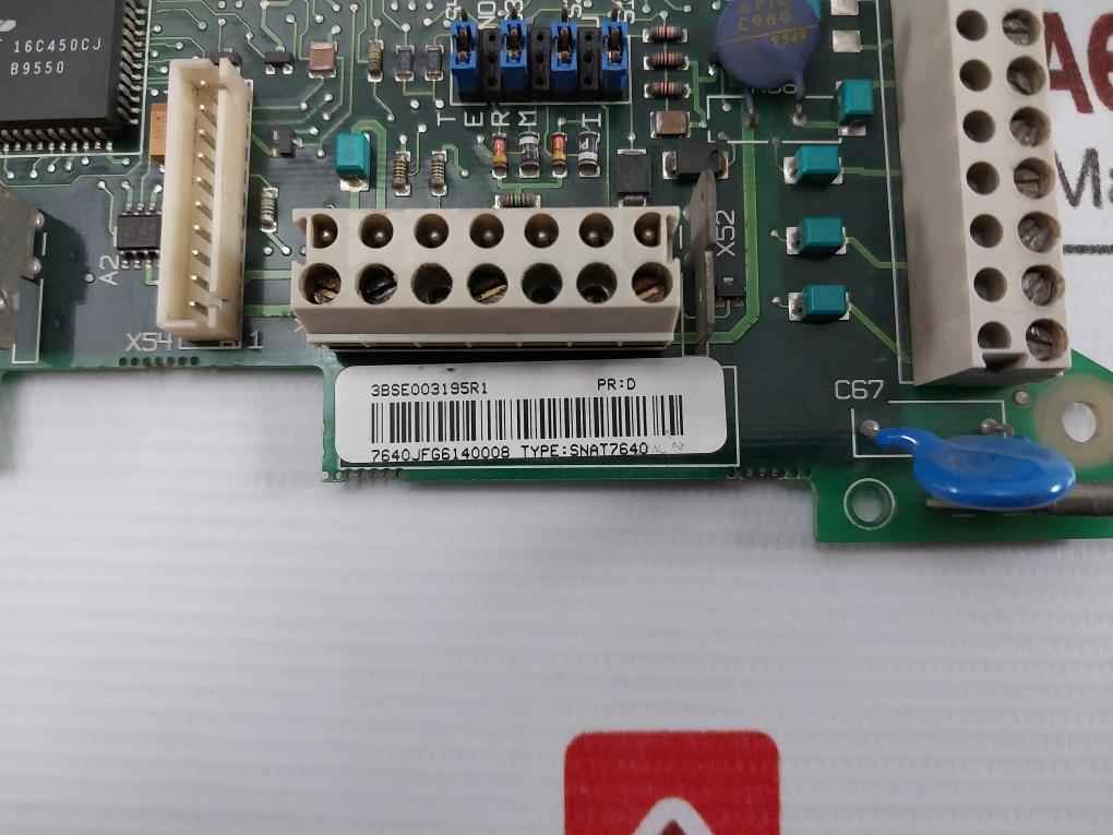 Abb Snat7640 Main Control Board 94V-0 3Bsc980049R27