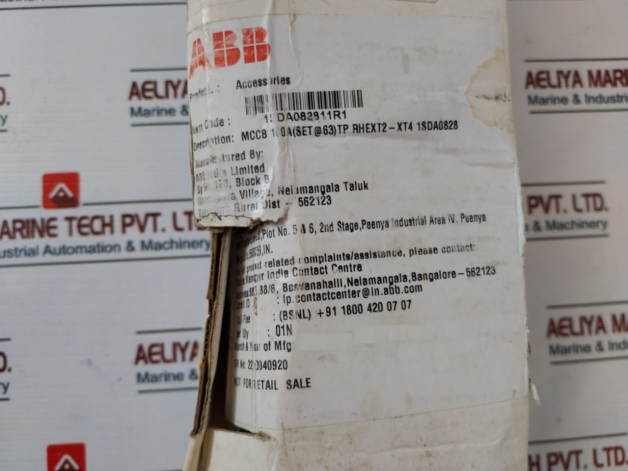 Abb 1Sda082811R1 Rotary Handle Operating Mechanism Door Mounted