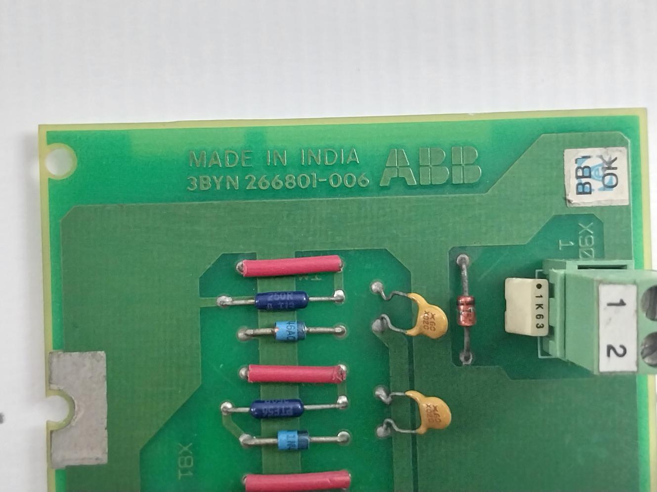 Abb 3Byn 266801-006 Connection Unit For Analog Input Board