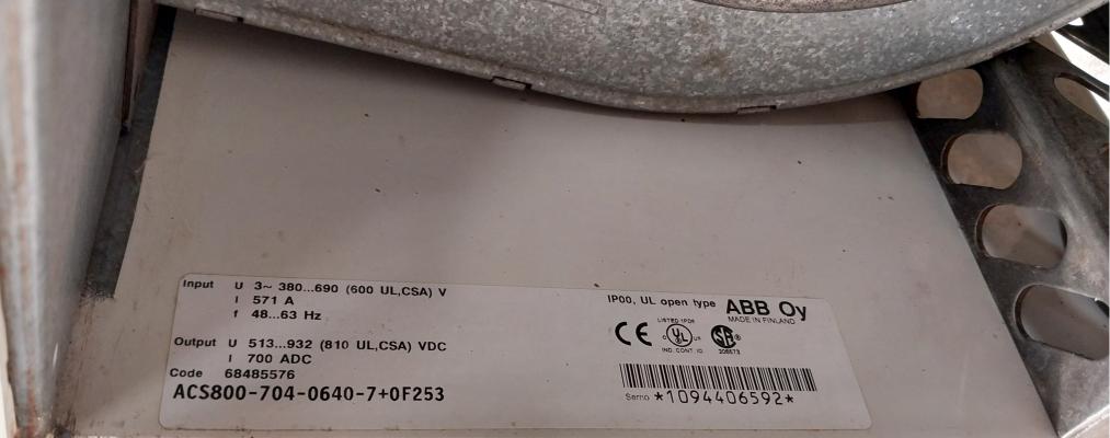 Abb Acs800-704-0640-7+0F253 Drive Supply Unit Dsab-01C, Dsmb-02C
