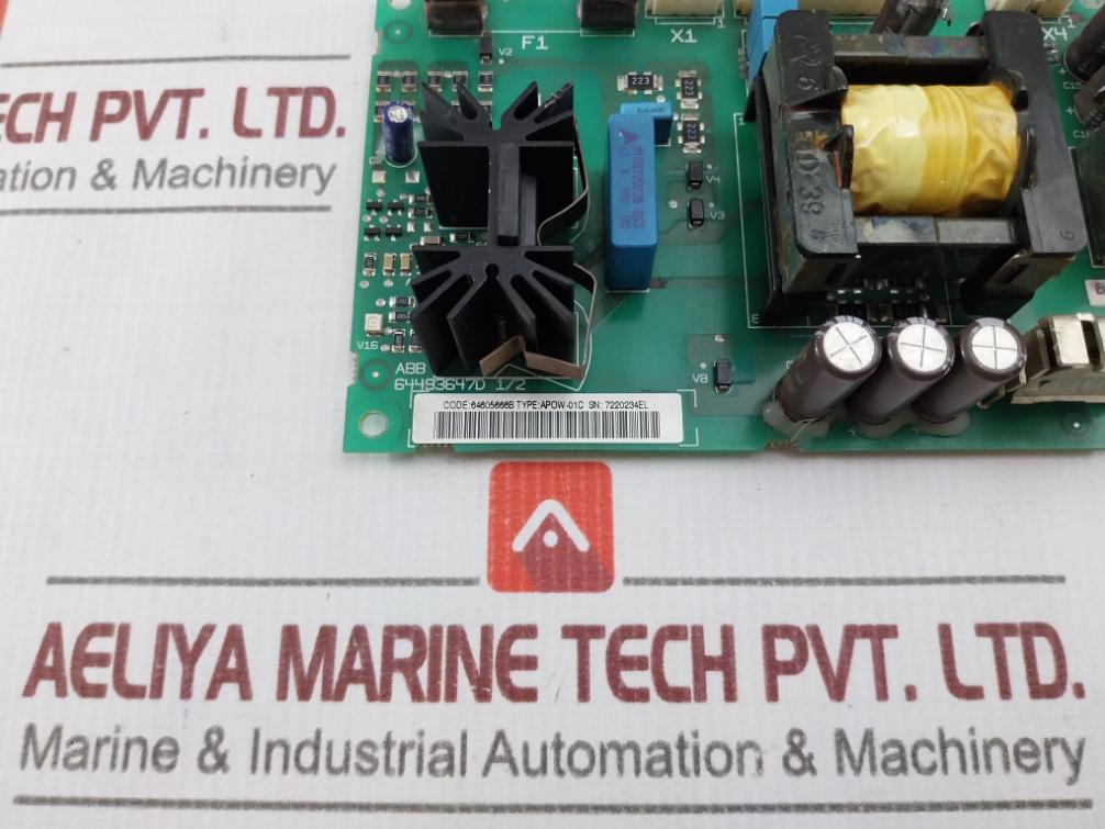 Abb Apow-01C Coated Power Supply Board 64605666B