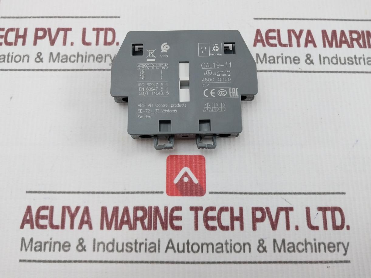 Abb Cal19-11 Auxiliary Contact Block Ac15 3A 440V