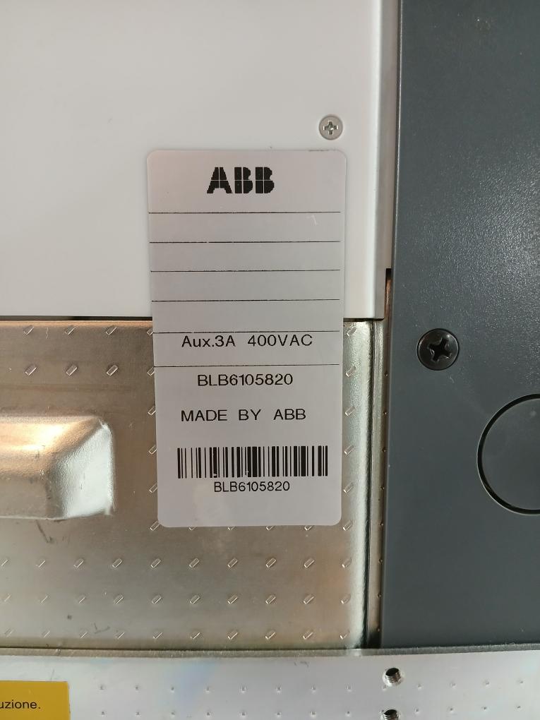 Abb Sace E2S 20 Sace Emax Circuit Breaker 2000A 690V 50/60 Hz Re0558