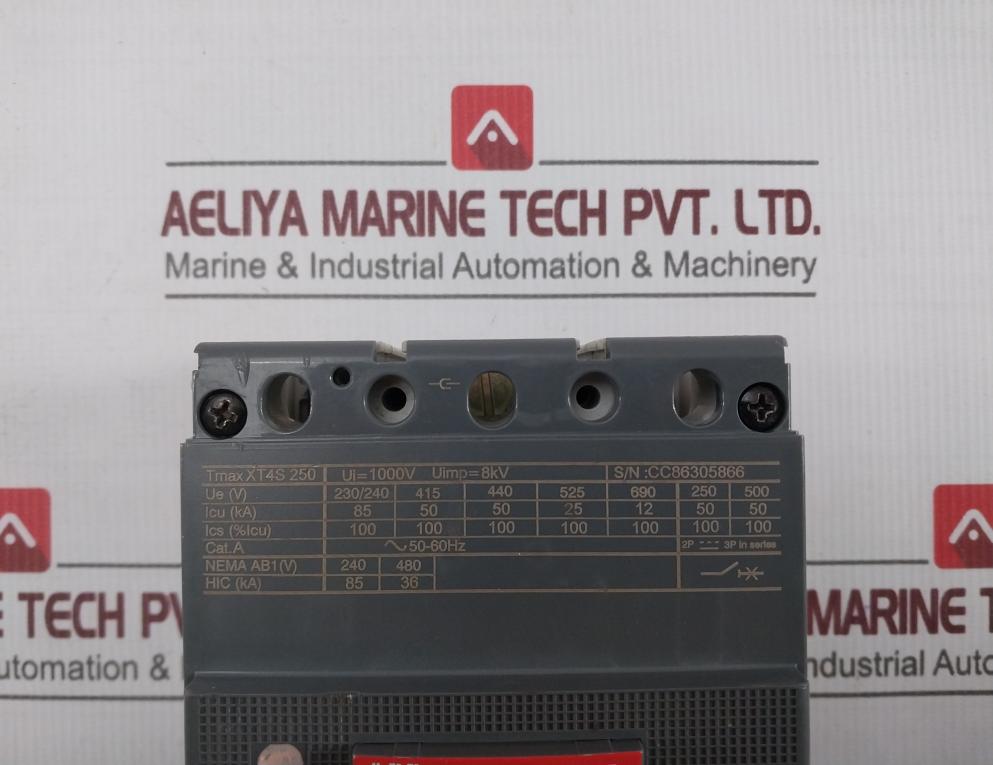 Abb Tmax Xt4s 250 Circuit Breaker 50-60hz
