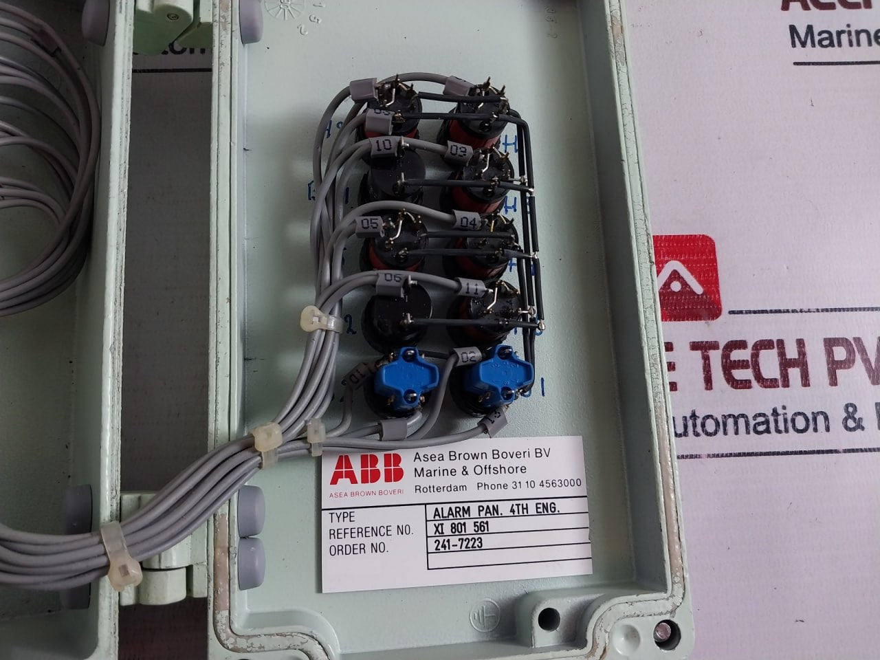 Abb Xi 801 561 Alarm Pan. 4Th Eng Motor Starter