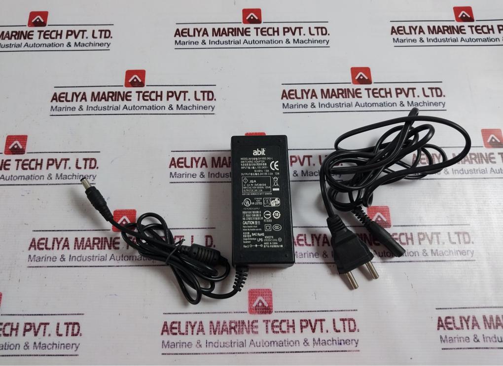 ABIT SA165E-24U-L Switching AC Adapter 100-240V DC 24V 3.0A