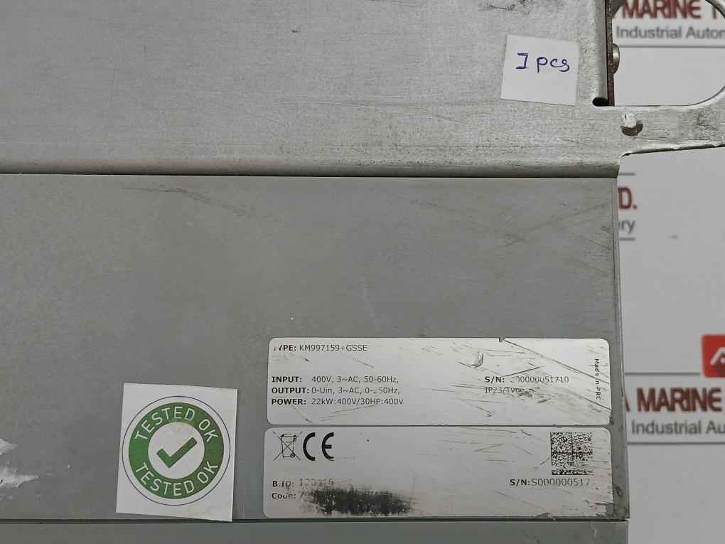 Ac Inverter Drive Input 400V 50-60Hz Kone Part Number Km997159+Gsse