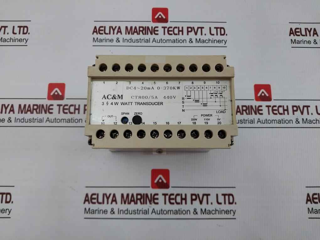 Ac&M Watt Transducer Tdw-cybaca 50Hz