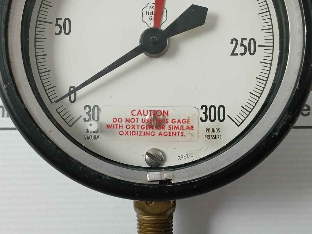 Acco Helicoid Gage 2951-0 Pressure Gauge