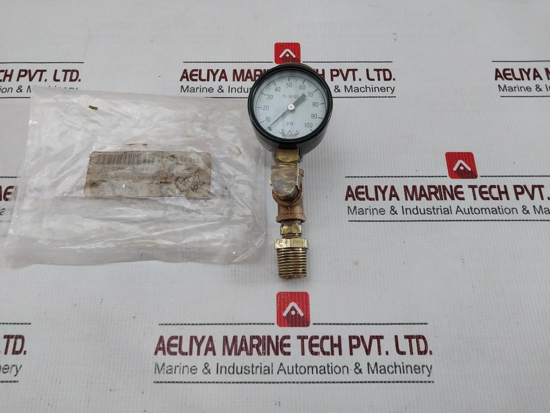 Accutek Pg-100 Sd 2 Auto-vent Gauge And Air Eliminator Assembly 0-100 Psi
