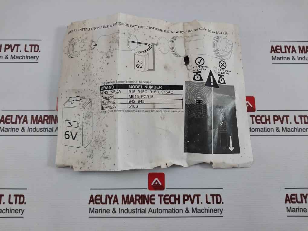 Acr 3940.1 Strobing Crew Overboard Marker Light Rev. D A1-26-0582