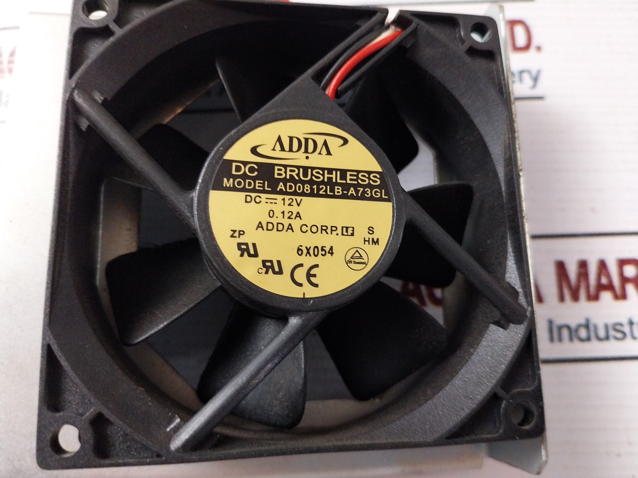 Adda Ad0812Lb-a73Gl Flow Cooling Fan 12V 0.12A