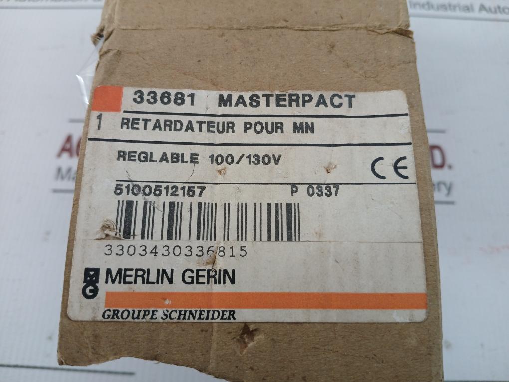Adjustable Time Delay Relay For Uvr 33681 Merlin Gerin