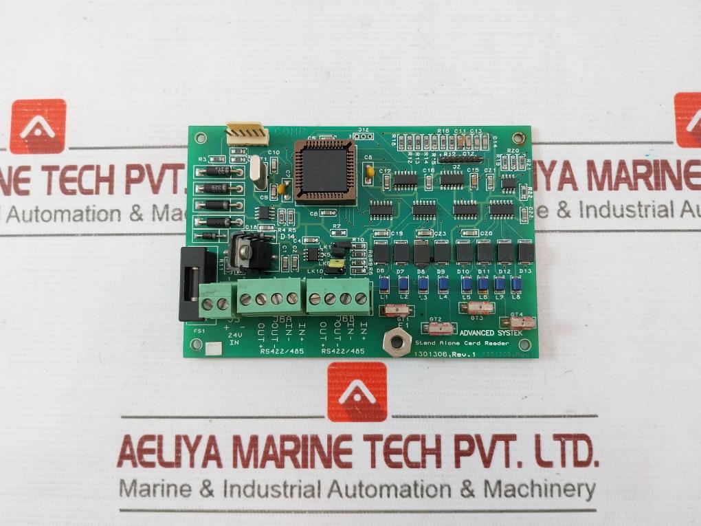 Advanced Systek 1301306 Stand Alone Card Reader Pcb Card 94v