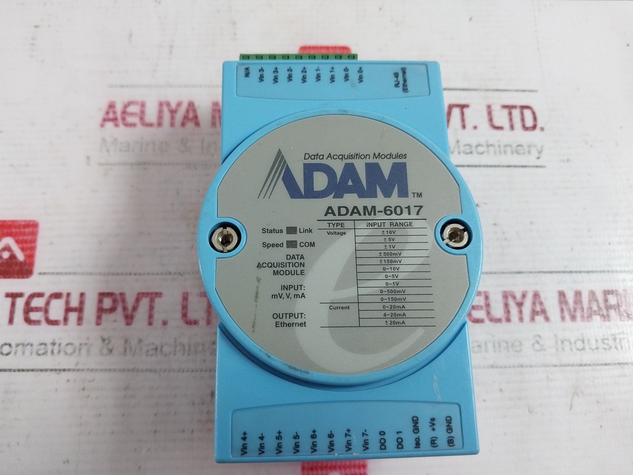 Advantech Adam-6017 Ethernet I/O Module 10-30 Vdc