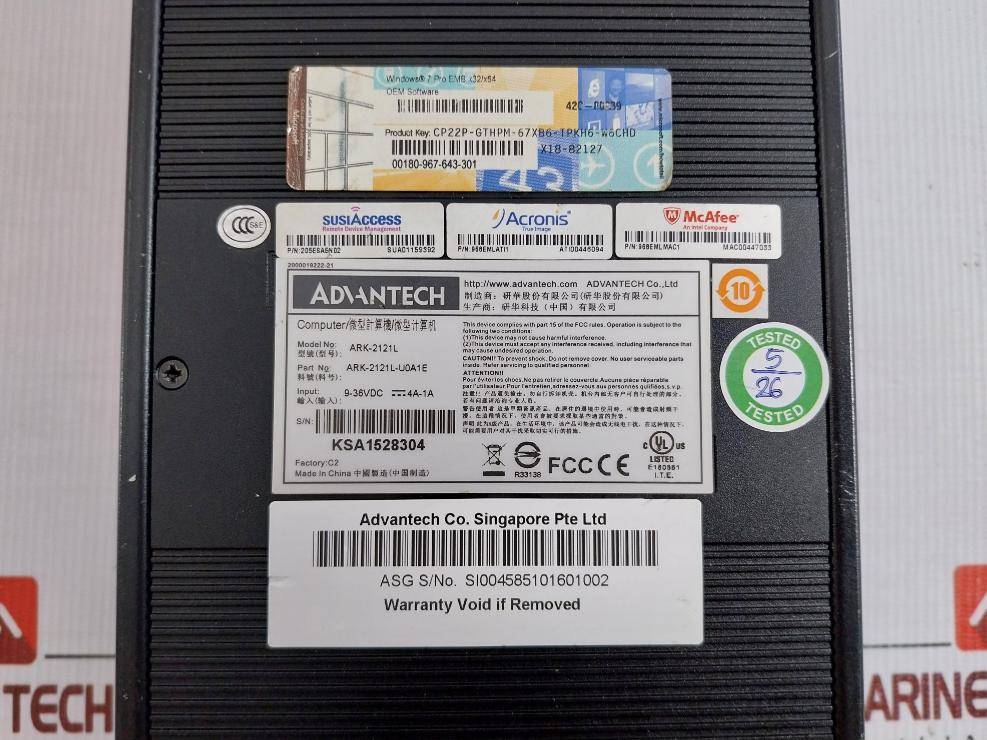 Ark-2121L Fan-less Embedded Industrial Computer Advantech