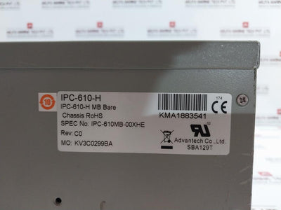 Advantech Ipc-610-h Industrial Computer Ipc-610Mb-00Xhe 100-240Vac