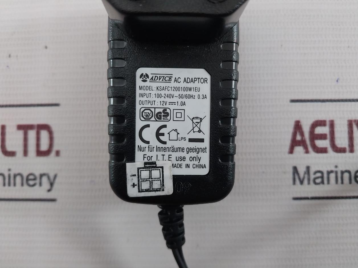 Advice Electronics Ksafc1200100W1Eu Ac Power Adaptor 100-240V~50/60Hz 0.3A