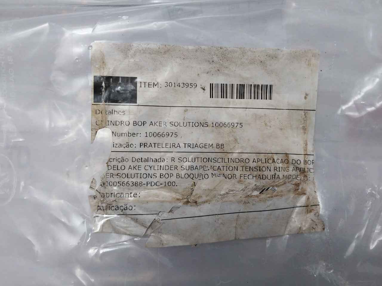 Aker Solutions 10046757 Bop Cylinder 3000 Psi Hcl Drg 900-2530 Rev 2