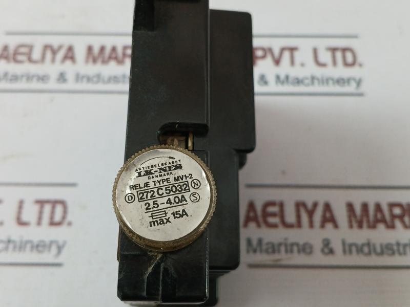 Aktieselskabet Lk-nes Mv1-2 Magnetic Contactor 272C5032 2.5-4.0A