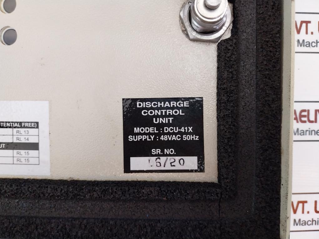 Alfa Laval Dcu-41X Discharge Control Unit 48Vac 50Hz Ver: 5.1 S