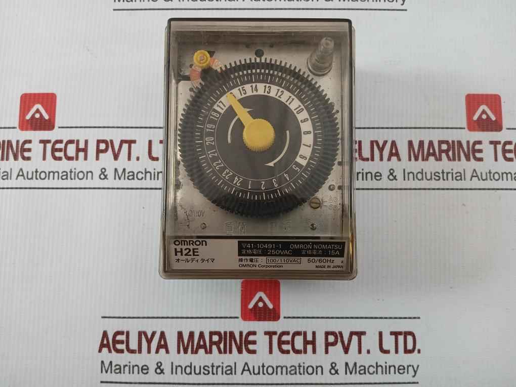 All Day Timer Switch 50/60 Hz 100/110 Vac 15A Omron H2E