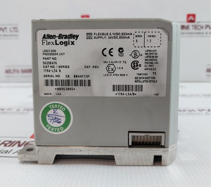 Allen-bradley-96398476-24Vdc-850Ma-Plc-Processor-Unit-1794-l34-208786-10