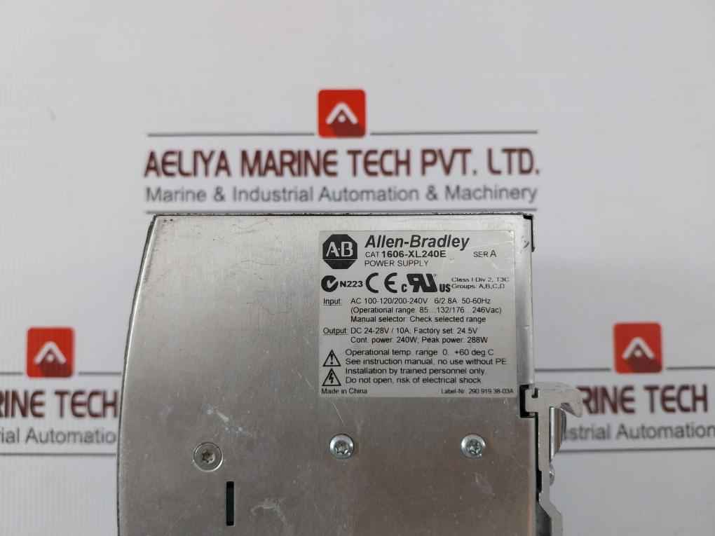 Allen-bradley 1606-xl240e Power Supply 50-60hz 100-240 V