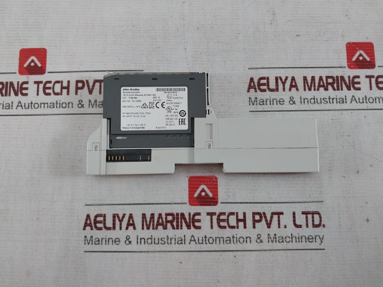 Allen-bradley 1734-ib4 Ser D 24Vdc Sink Input Module Pn-130650 10002386068/00
