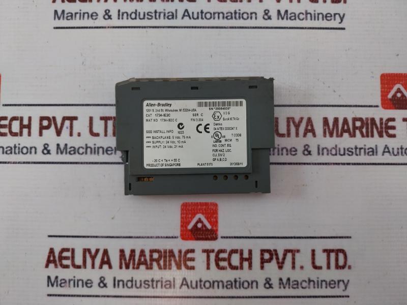 Allen-bradley 1734-ie2C Point I/O 2 Point Analog Input Module 24 Vdc 21 Ma