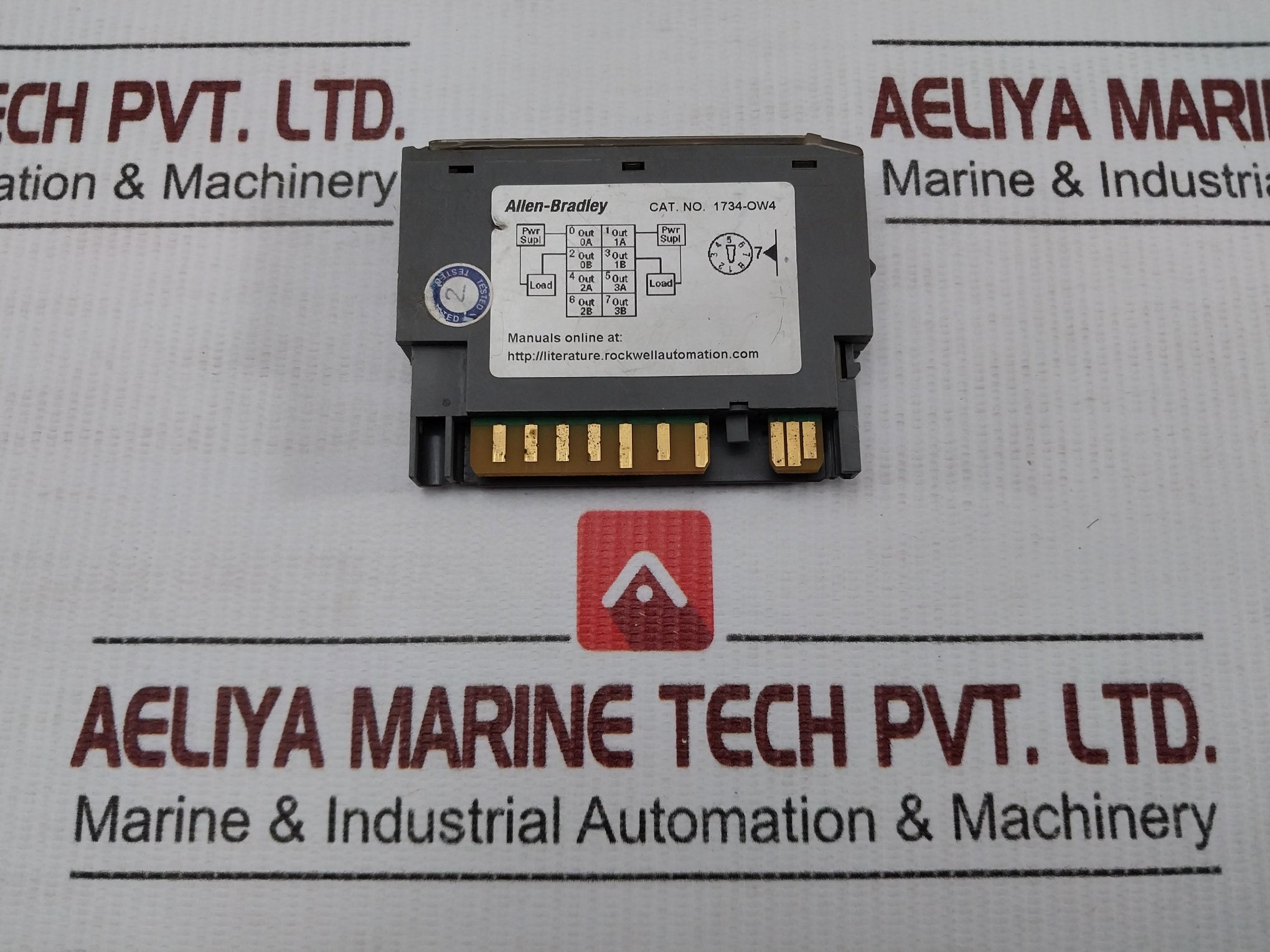 1734-ow4 Relay Output Allen-bradley 250Vac, 2A, 50/60Hz