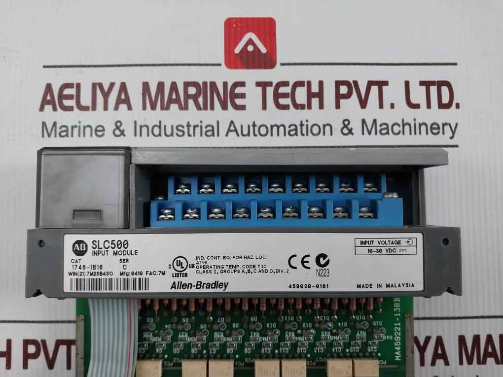 Allen-bradley 1746-ib16 Input Module 10-30 Vdc Slc500