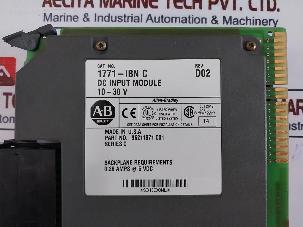 Allen-Bradley 1771-ASB/E,1771-WB,1771-IBN C,1771-OBD/C,1771-A4B B Module Chassis