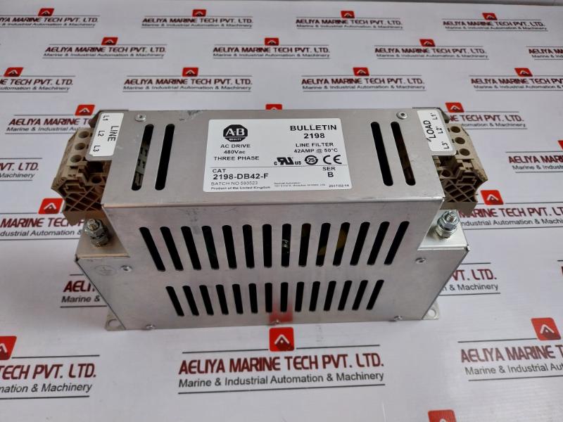 Allen-bradley 2198-db42-f Line Filter 42a 480vac Ac Drive 3-phase