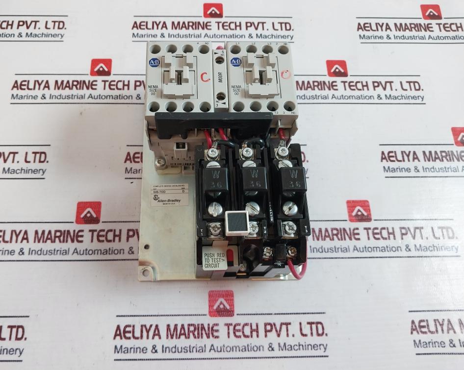 Allen-bradley 500-nx101* Overload Relay With Auxiliary Contactor Ser:D