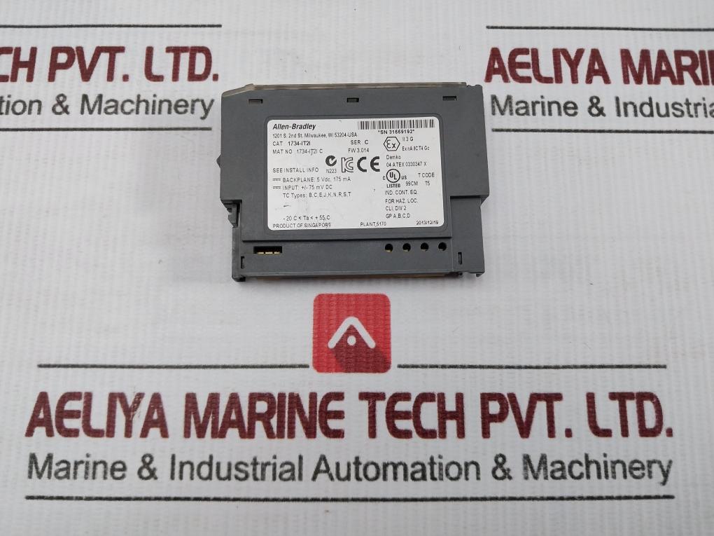 Allen-bradley 5 Vdc, 175 Ma 2-point Isolated Thermocouple Input Module 1734-it21