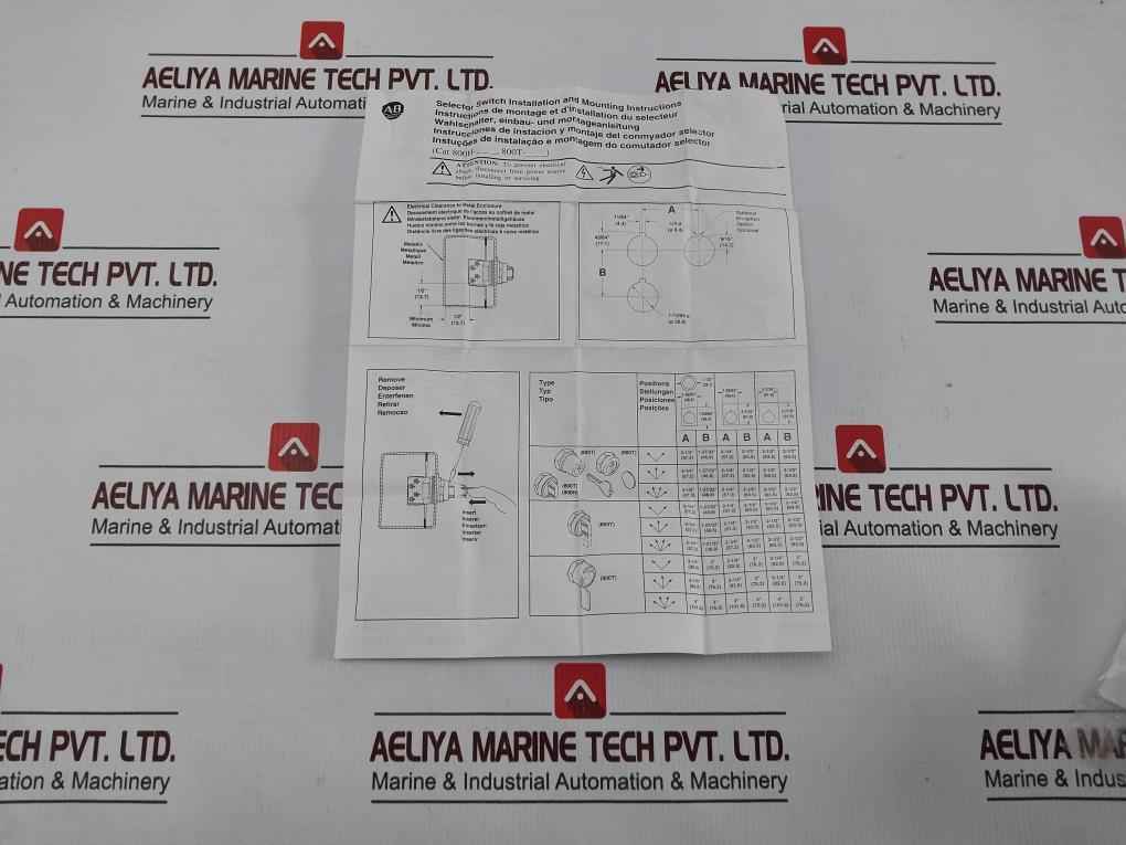 Allen-bradley 800t-h2 Selector Switch Set 184863 30mm