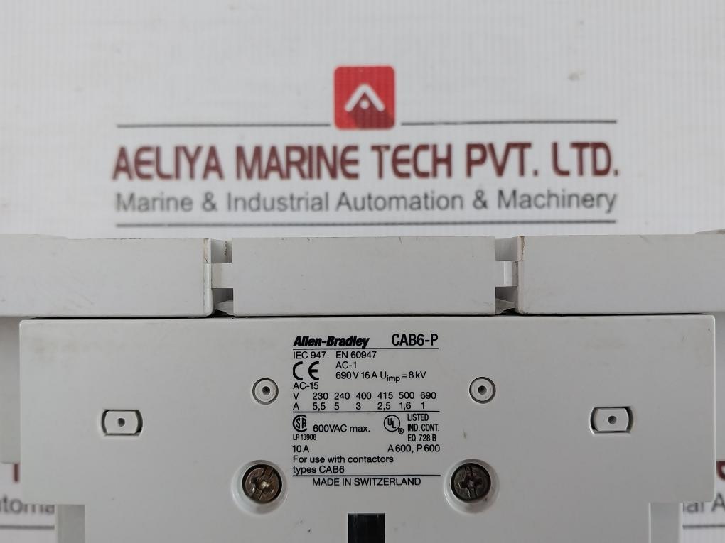 Allen-bradley 600 Vac Magnetic Power Contactor Cab6-140-ei