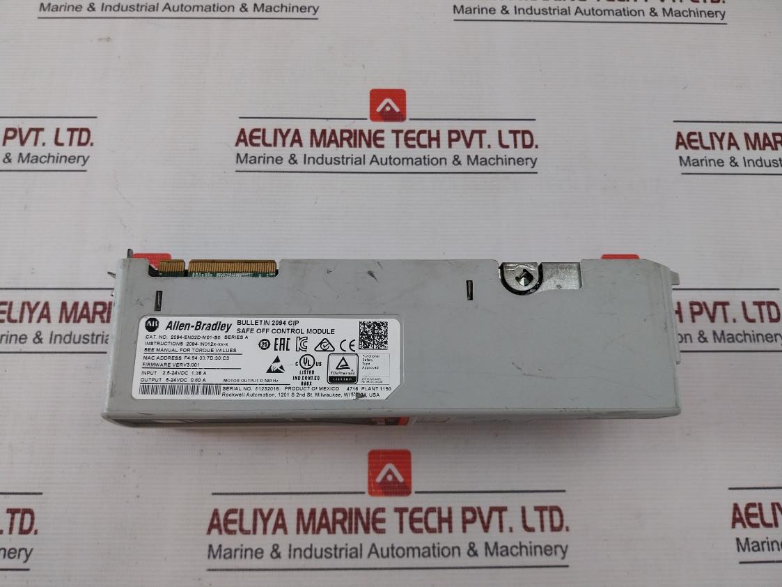 Allen-bradley Kinetix 6500 2094-en02D-m01-s0 Safe Off Control Module 5-24Vdc