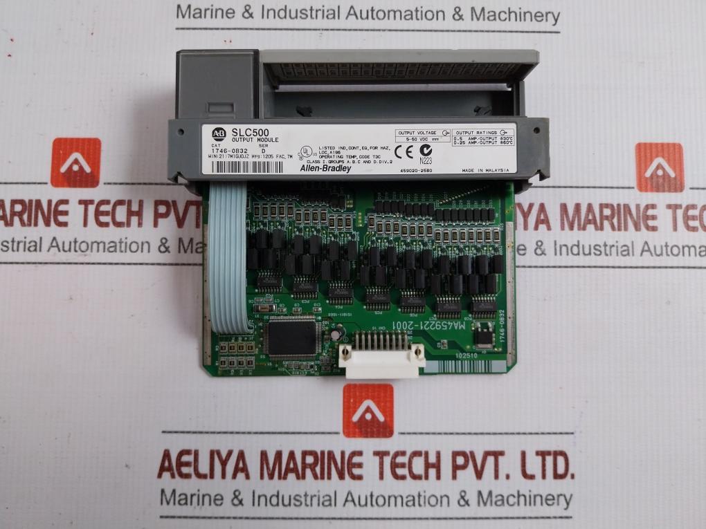 Allen-bradley W/ 1746-p2 Ser C Power Supply 4-slot Rack 1746-a4