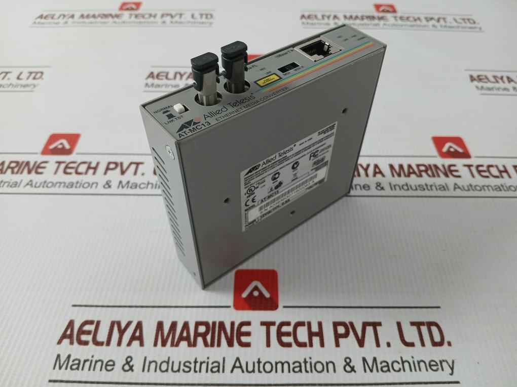 Allied Telesis Ethernet Media Converter At-mc13 12Vdc-0.5A