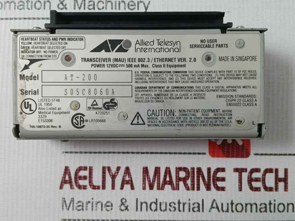 Allied Telesyn At-200 Transceiver Unit (Mau)